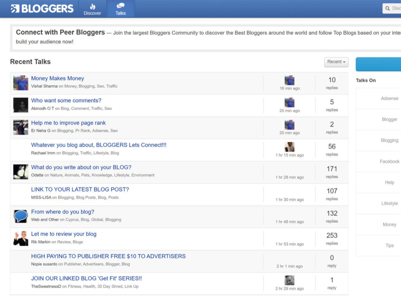 Bloggers.com - Blog Listings
