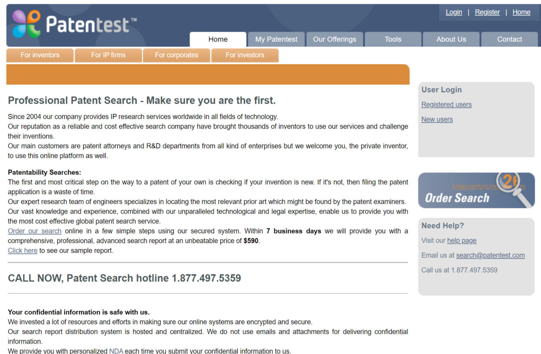 Patentest - Patent Searchbox